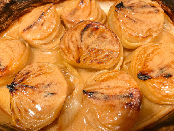 Slow Roasted Miso Onions